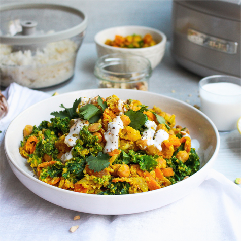 Moroccan Spiced Cauliflower Rice