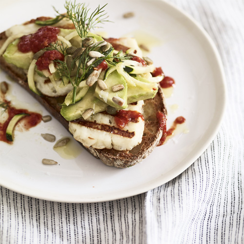 Grilled Halloumi on Sourdough